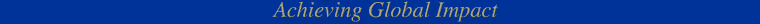 Achieving Global Impact
